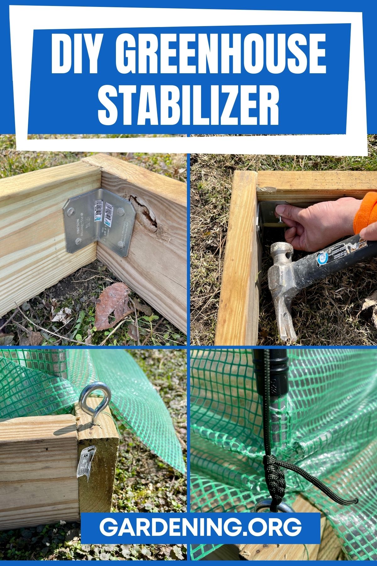 How to Build a Greenhouse Stabilizer Step by Step Tutorial - Gardening