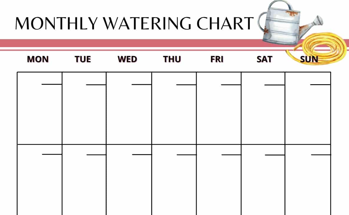 garden watering planner