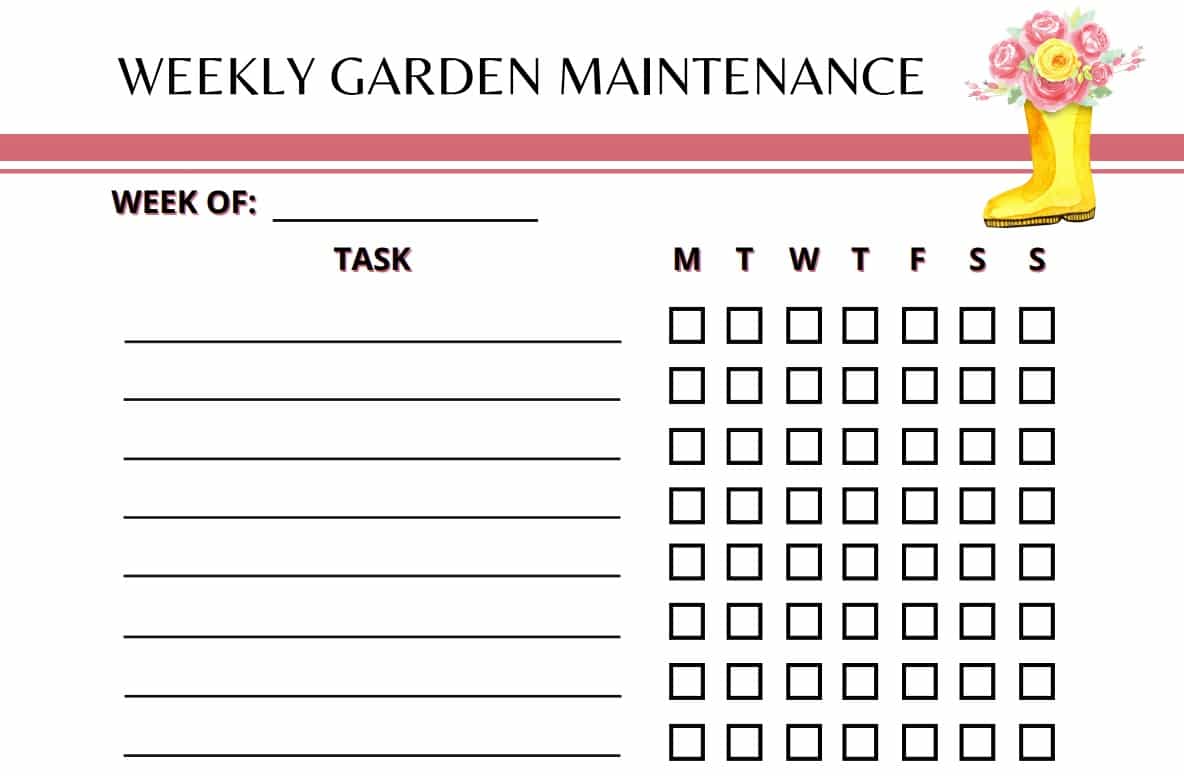 garden maintenance planner