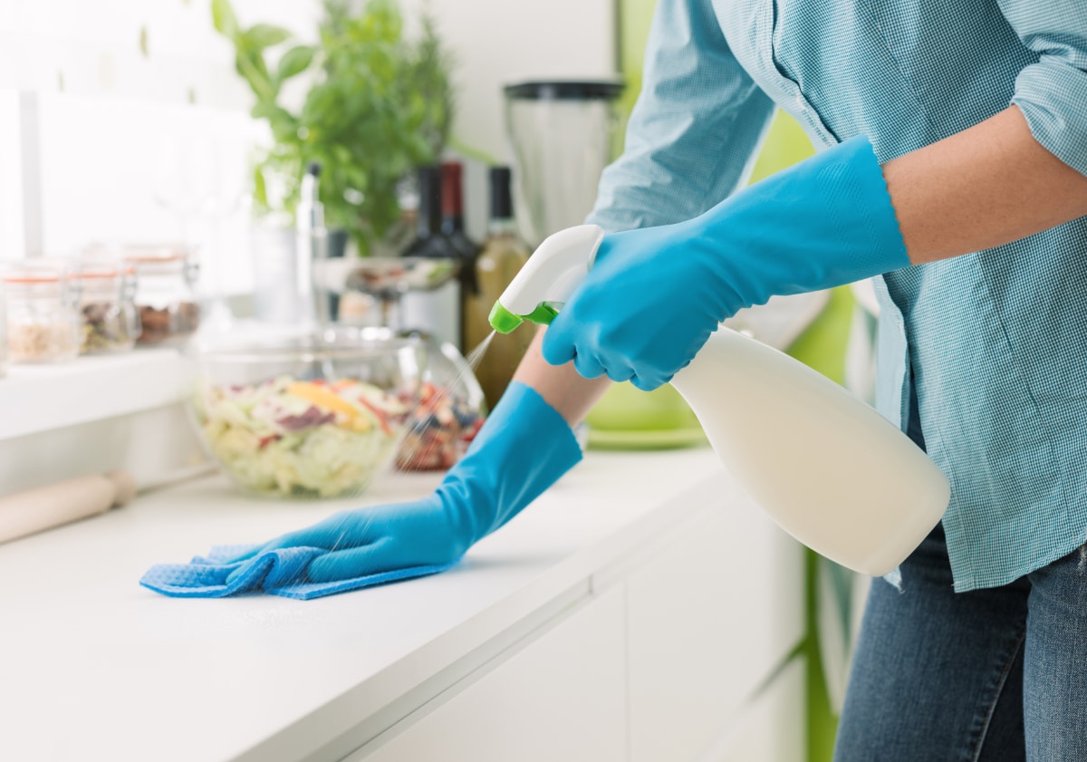 Spray Bottle in Kitchen