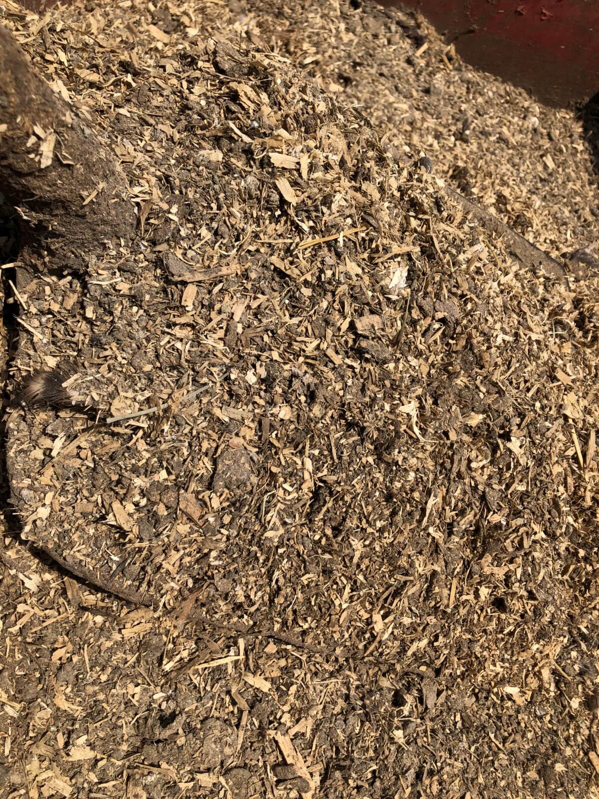 old chicken manure with shavings