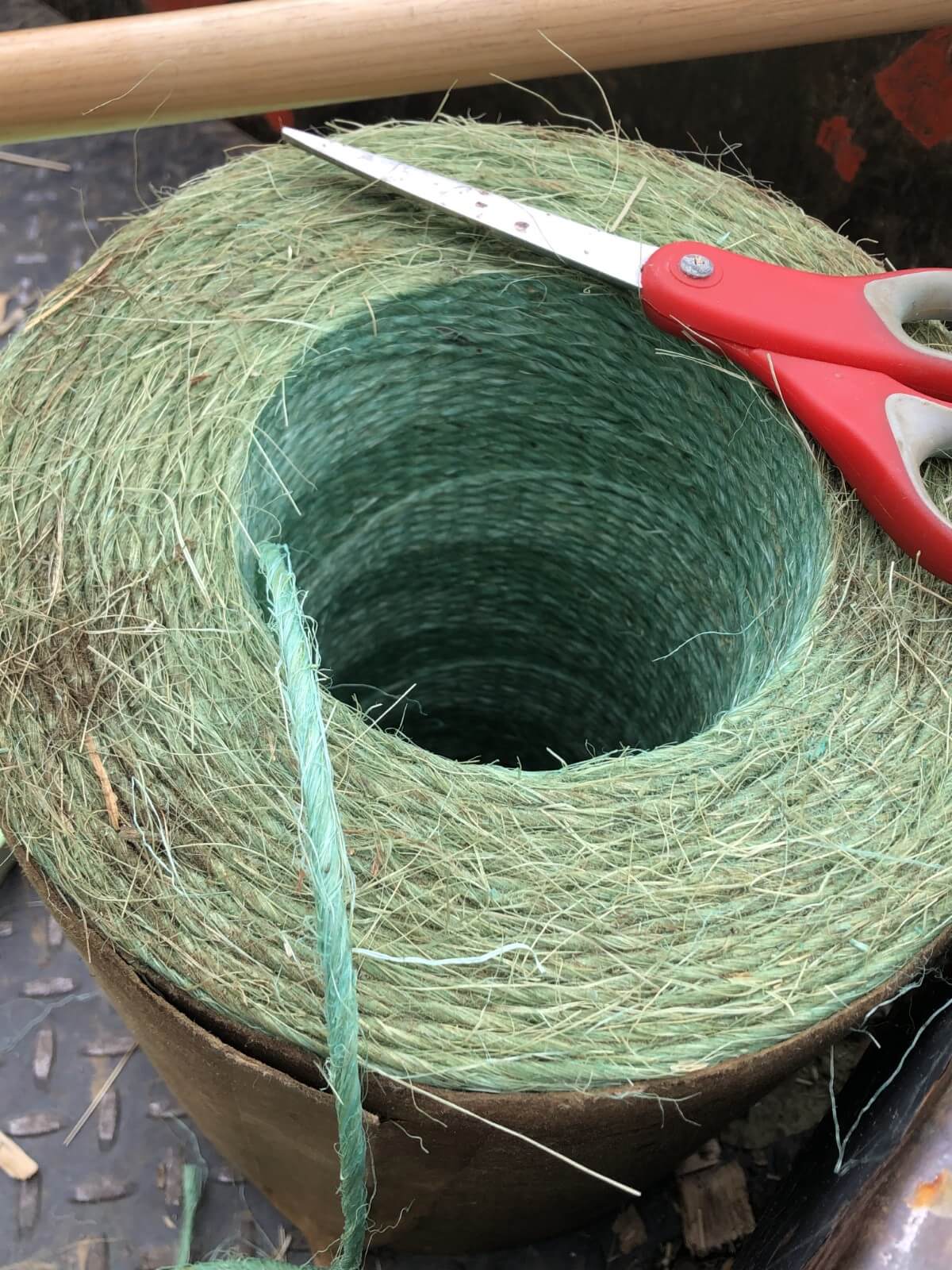 Roll of baling twine