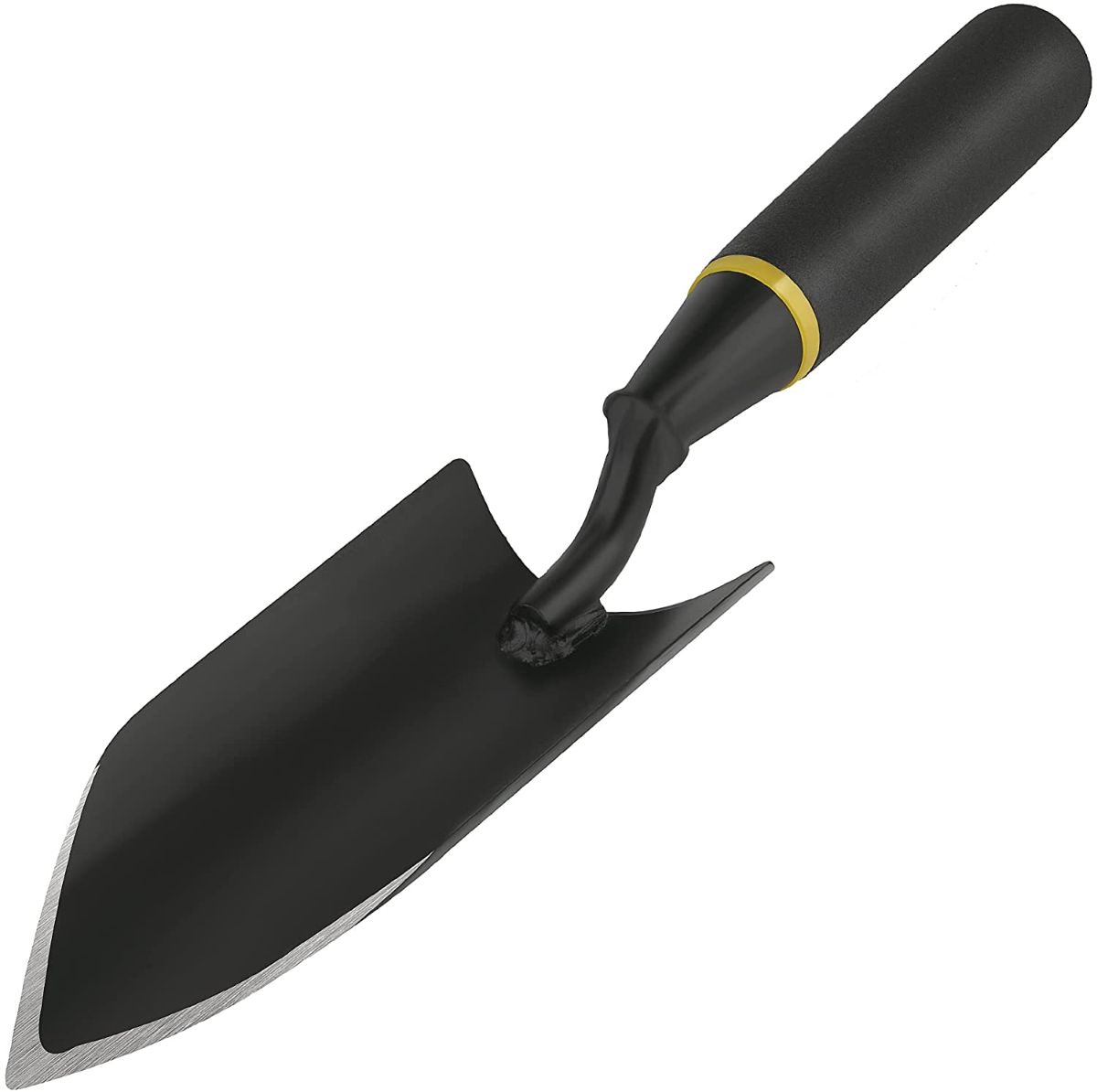 A sharpened garden trowel