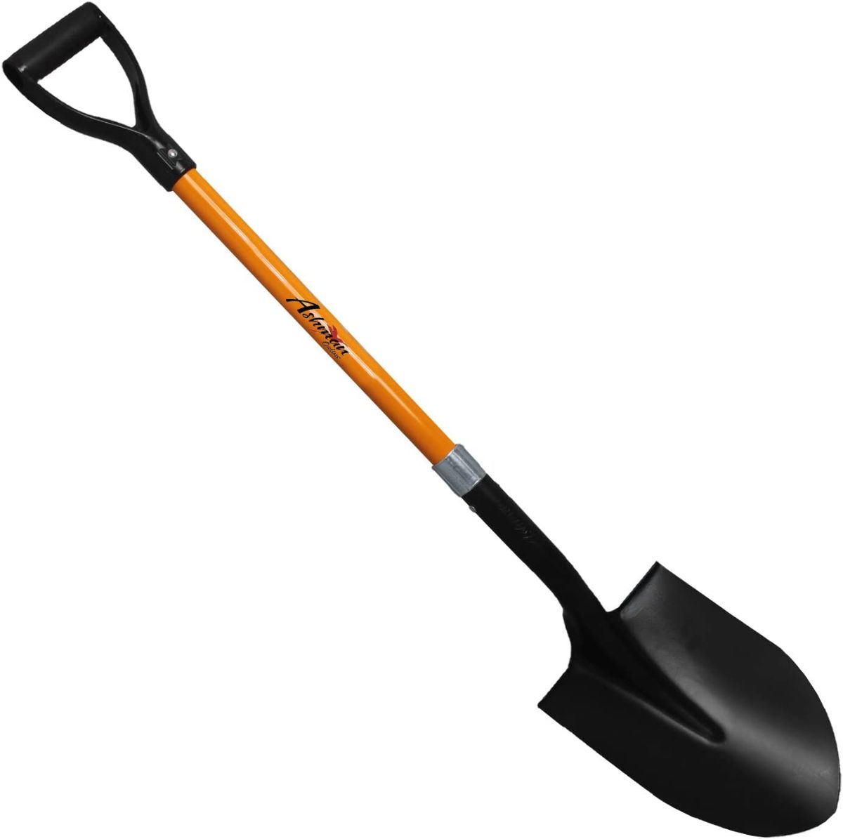 A clean new garden spade shovel ready to work