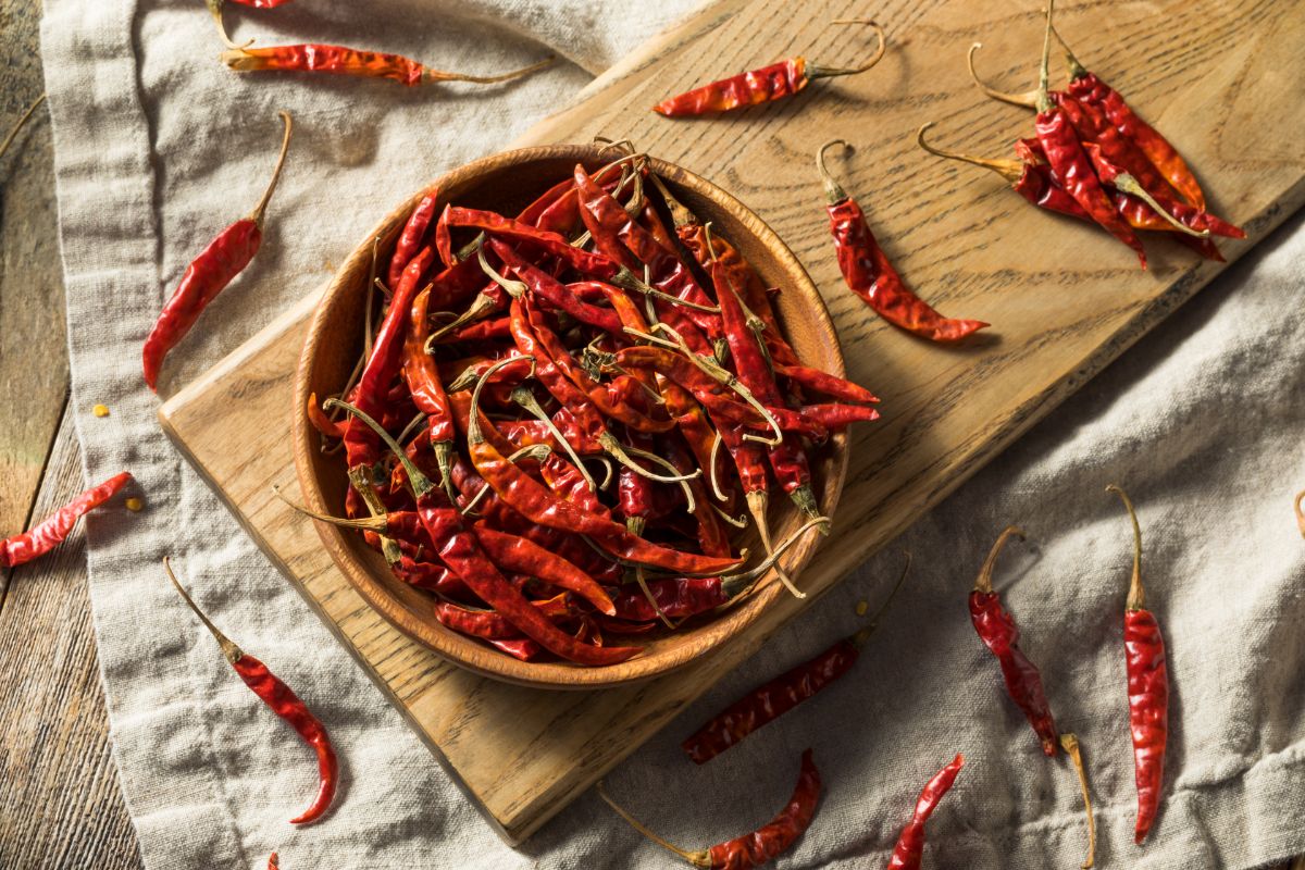 Chile de Arbol, the rat's tail chile.