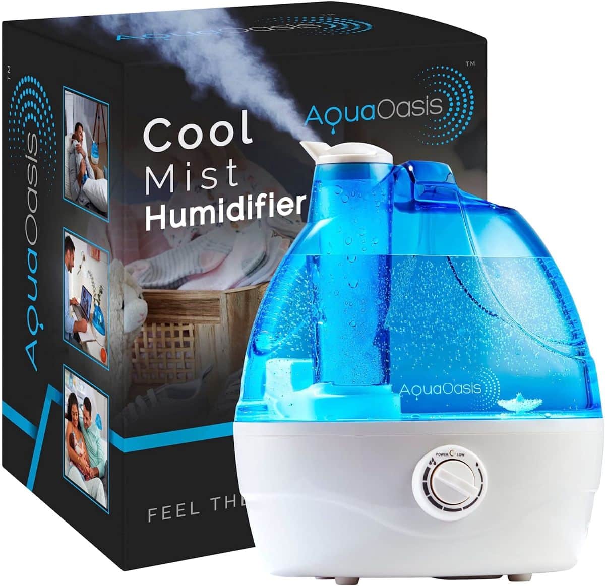 AquaOasis humidifier is recommended for large rooms