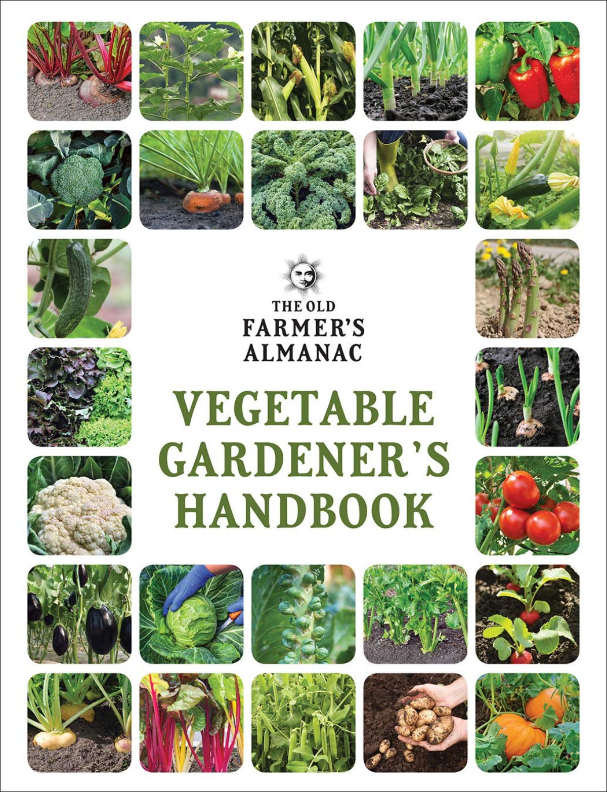 Book cover of the Old Farmers Almanac Vegetable Gardener's Handbook