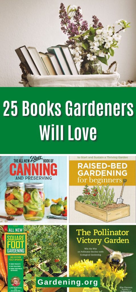 25 Books Gardeners Will Love pinterest image.
