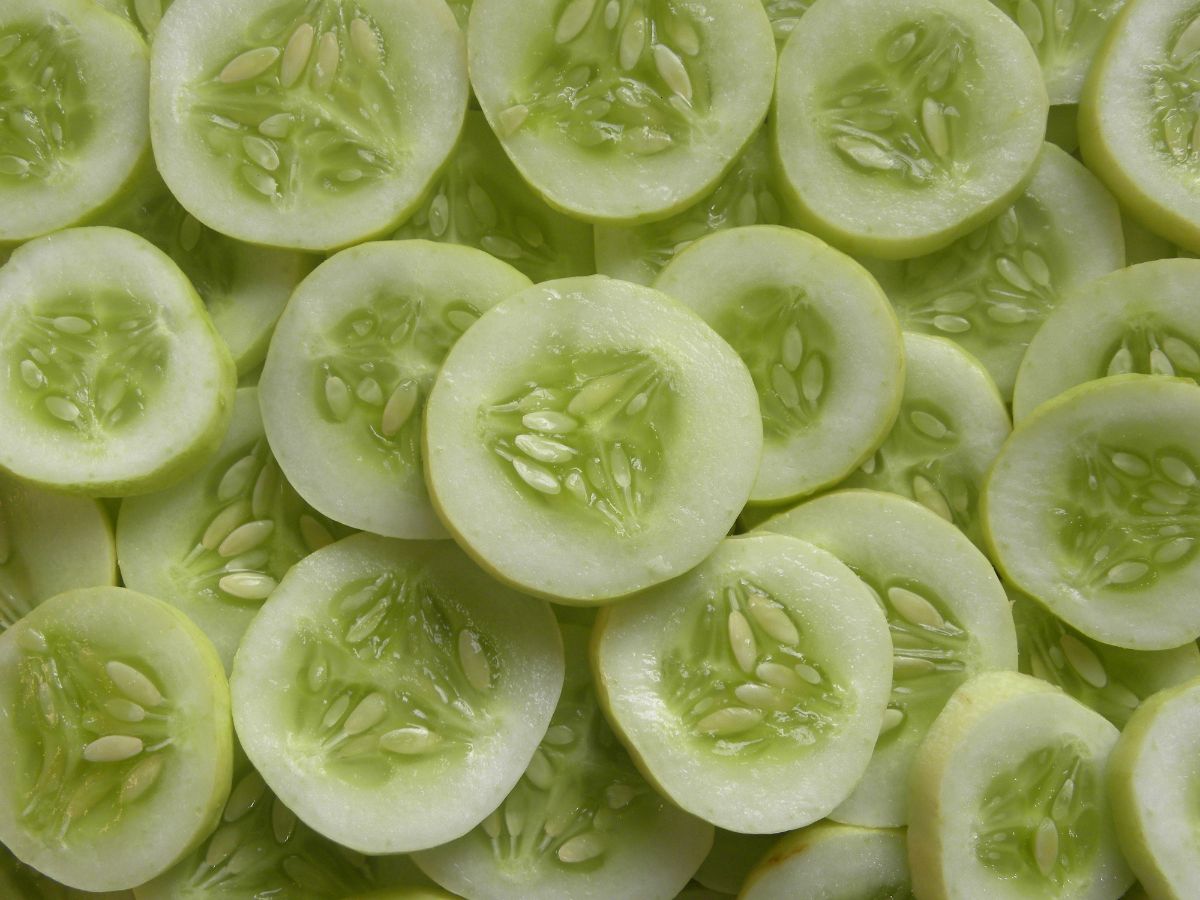 Sliced Salt and Pepper cucumbers 