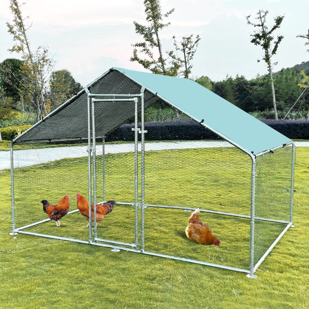 Hiwokk Large Walk-In Chicken Coop