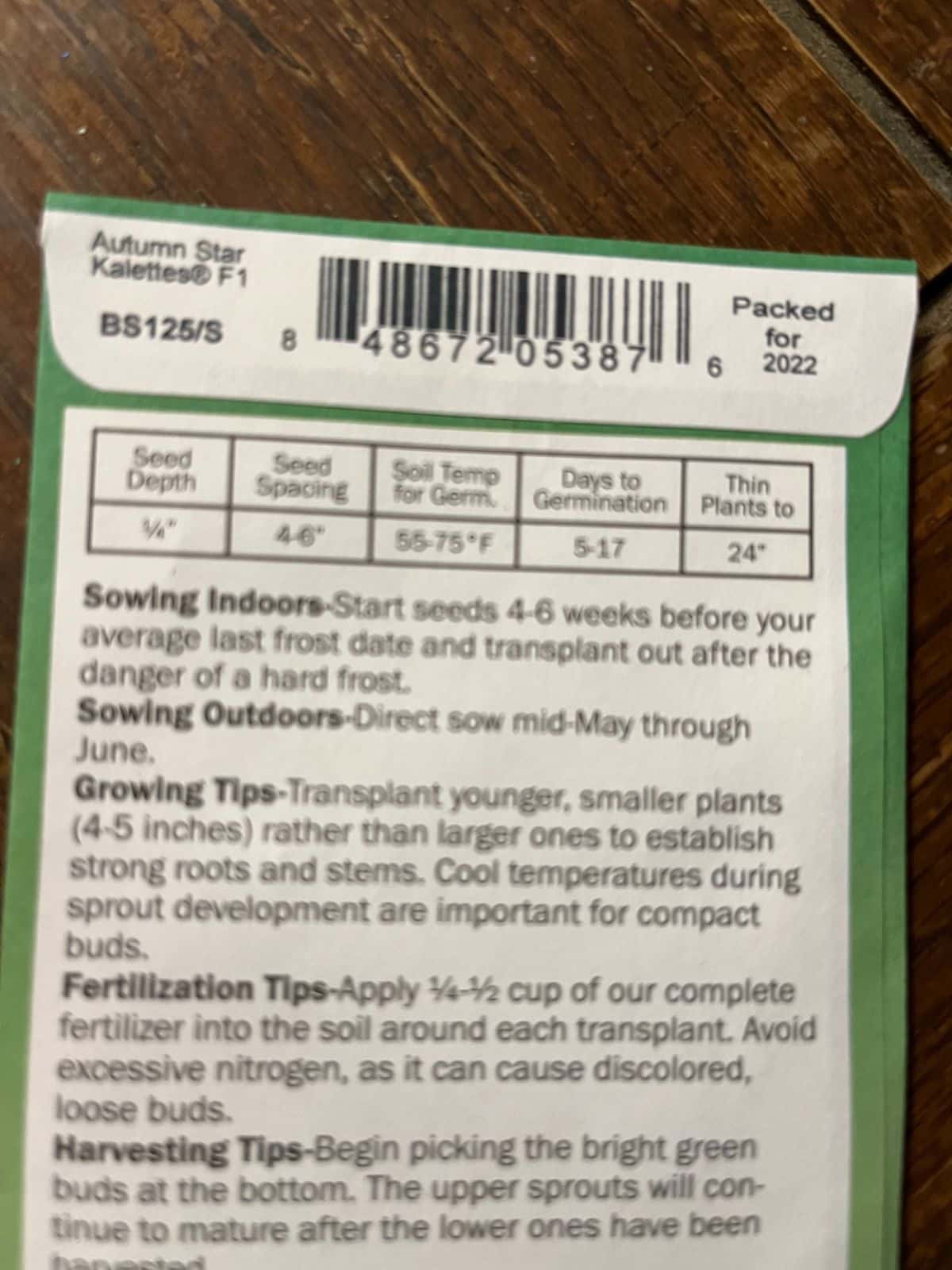 It's good to know how old your seeds are but you should save money and plant stored seed