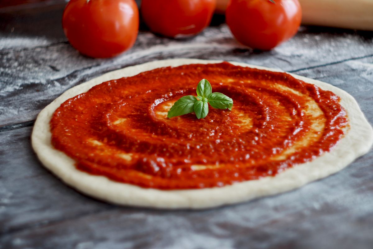 Tomato sauce made from tomatoes in a square foot garden