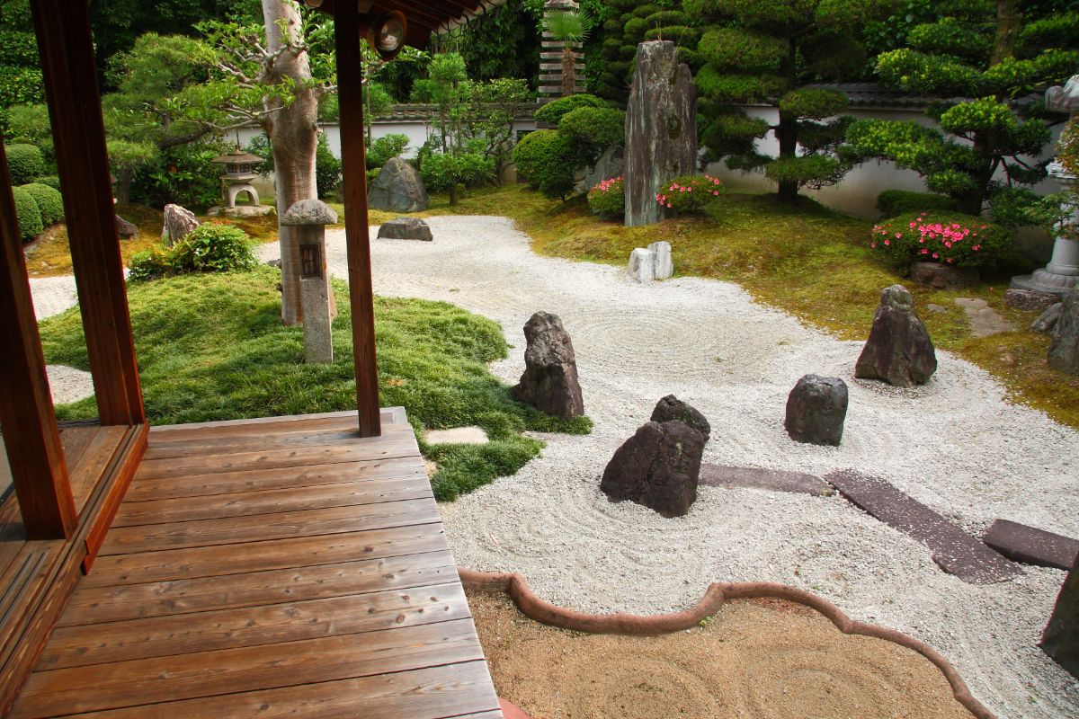 A zen garden for meditation and contemplation