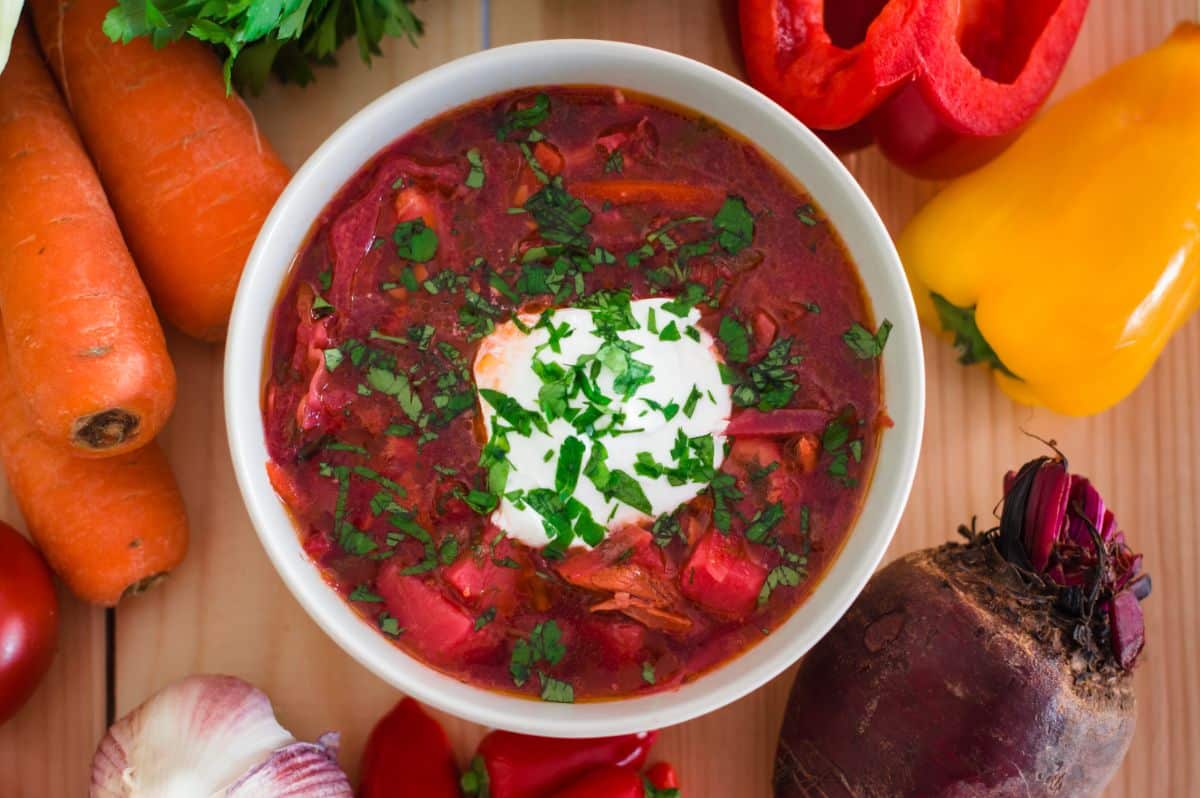 Borscht beet soup