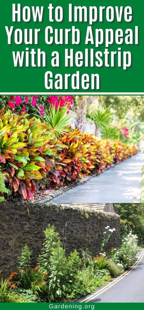 How to Improve Your Curb Appeal with a Hellstrip Garden pinterest image.