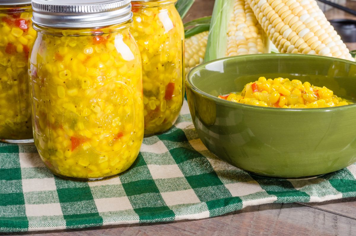 Homemade corn salsa