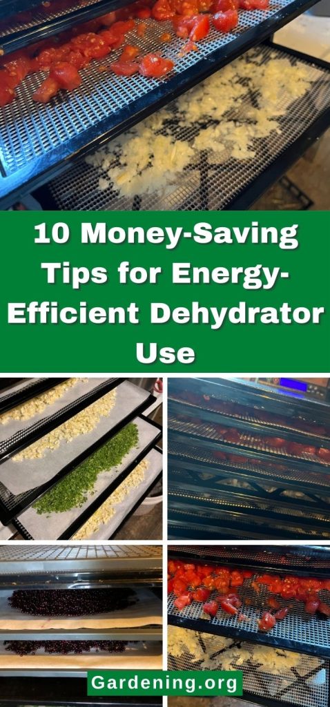 10 Money-Saving Tips for Energy-Efficient Dehydrator Use pinterest image.