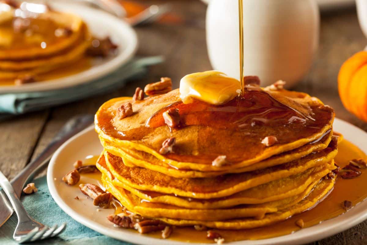 Pumpkin pancakes