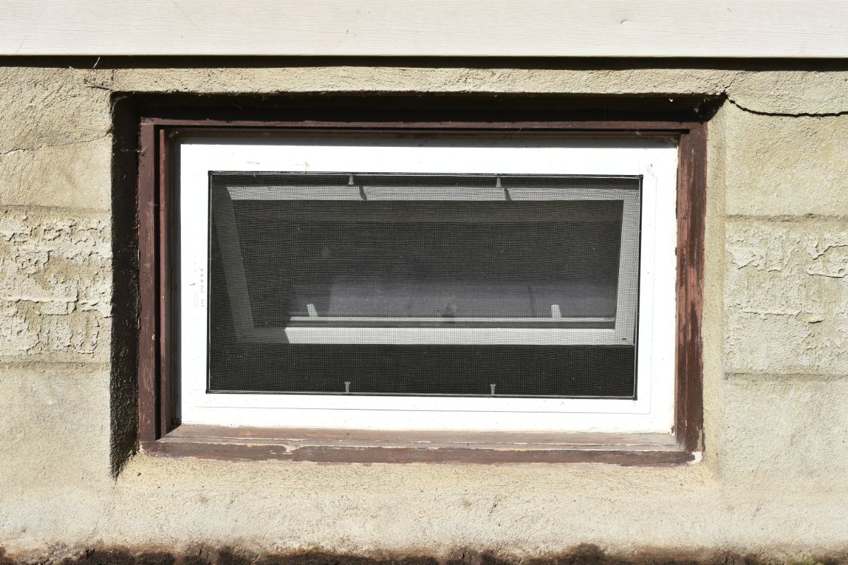 A cellar window