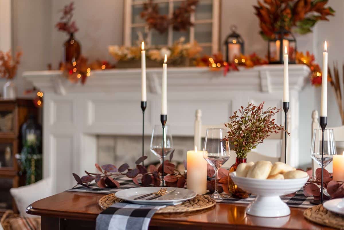 A harvest themed holiday table