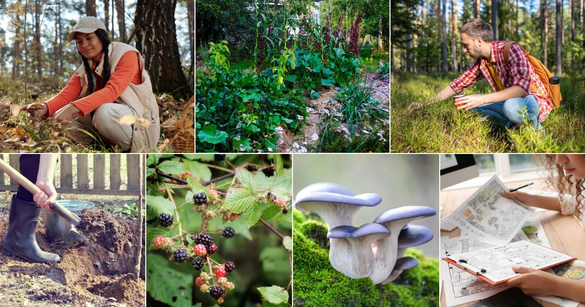 The Ultimate Guide to Planting a Food Forest collage