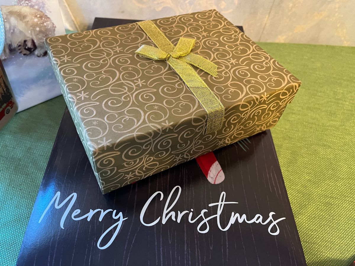 Gift boxes with padded fragile gifts inside