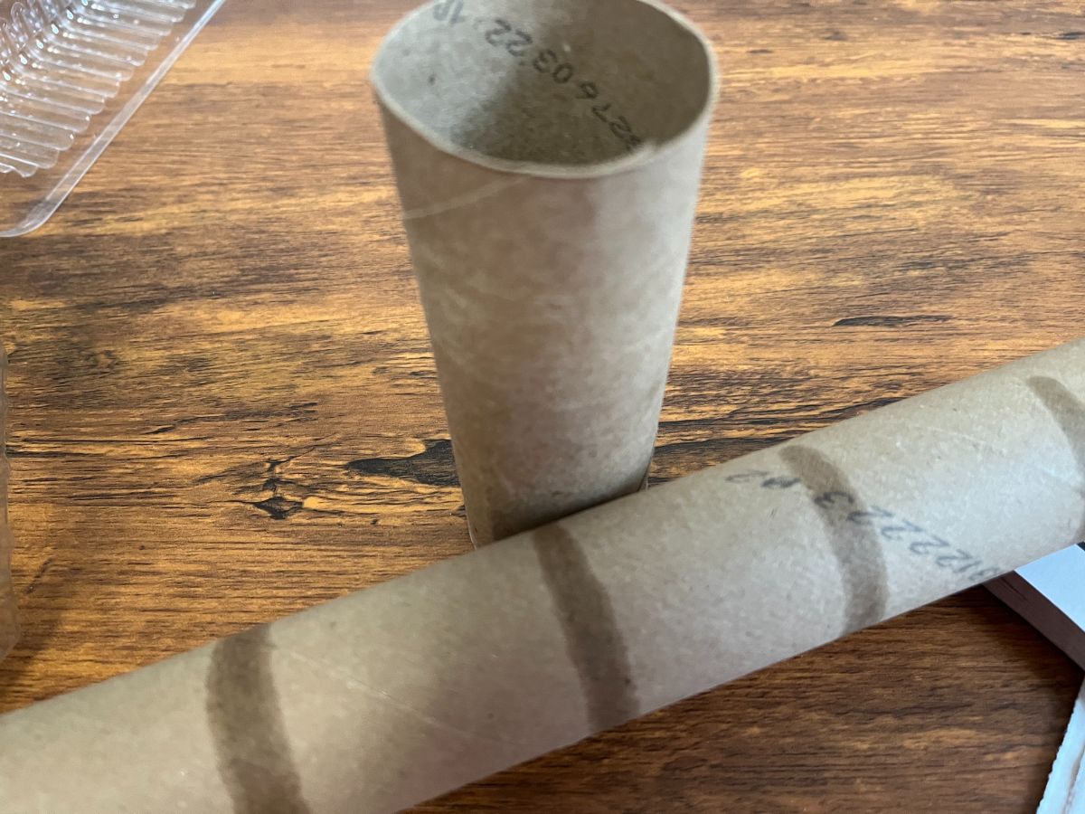 Toilet paper and paper towels tubes for seed starting