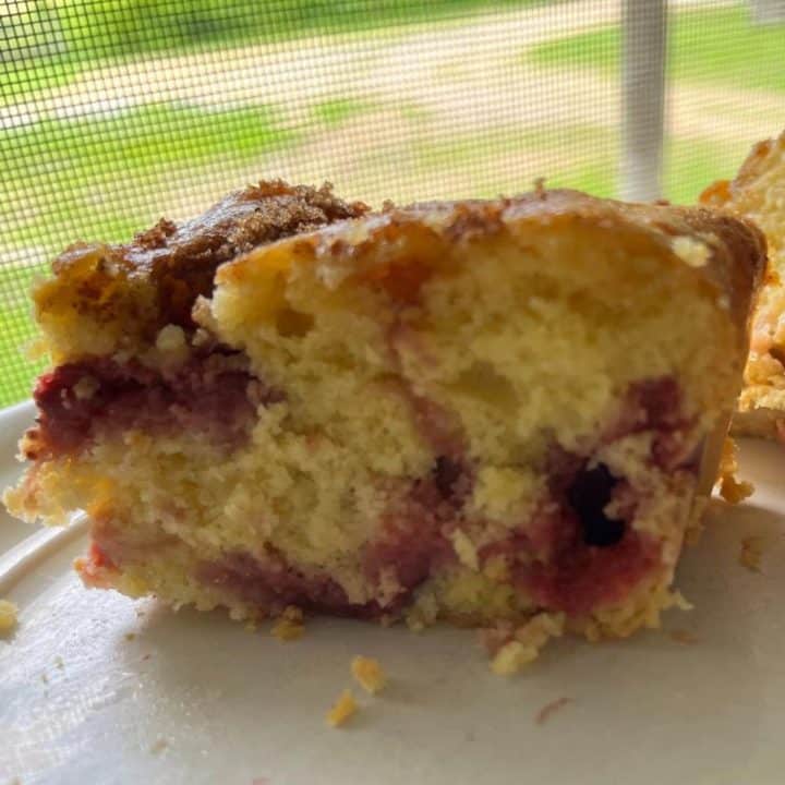 Streusel-Topped Buttermilk Rhubarb Coffee Cake