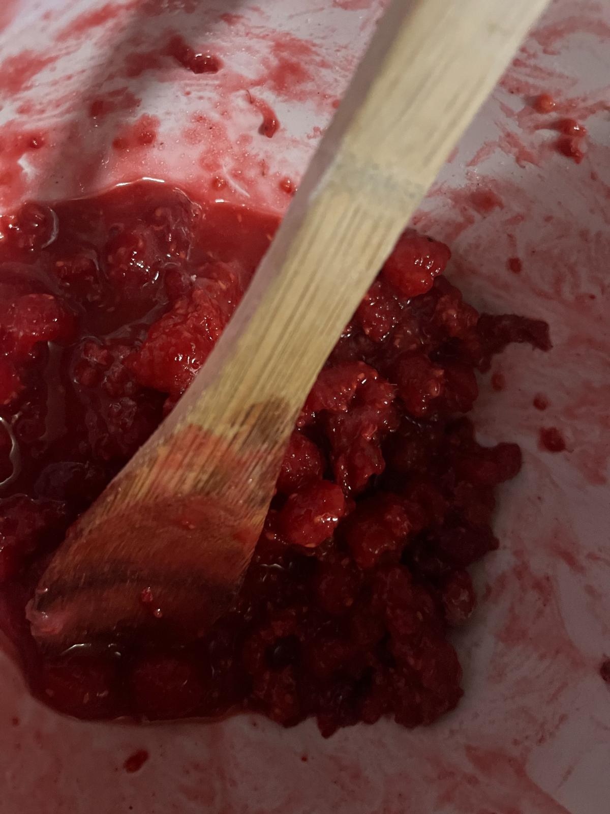 Raspberry turnover filling