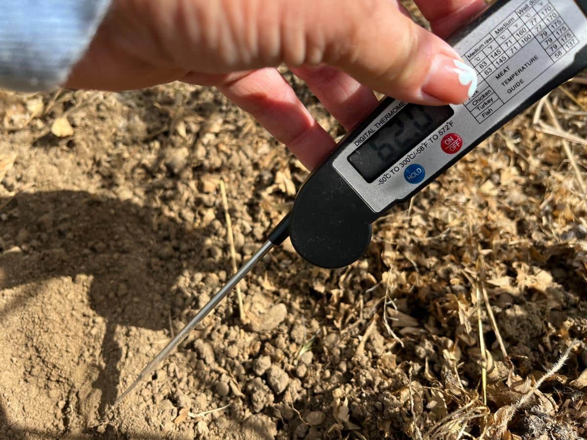 Measuring soil temperature