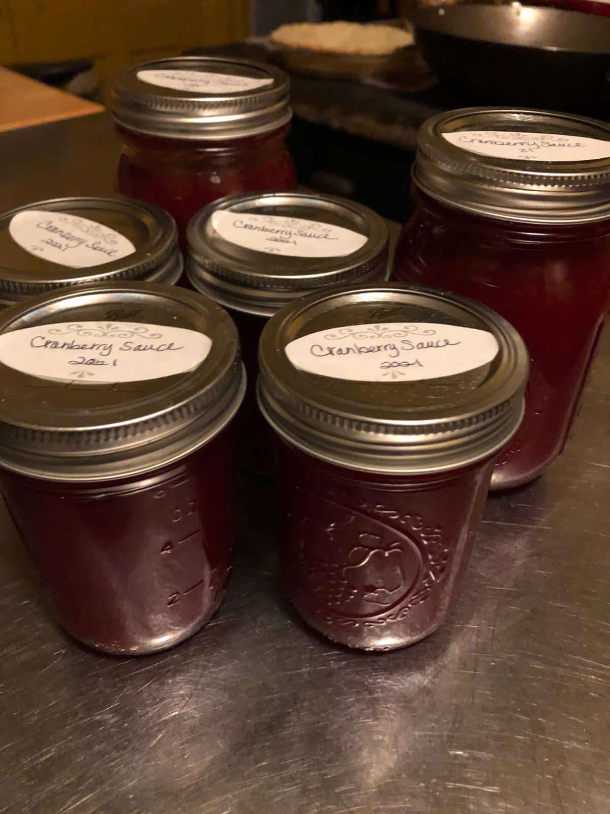 Local canned cranberry sauce