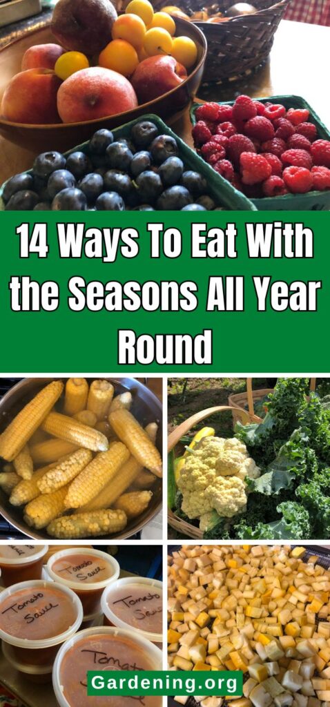 14 Ways To Eat With the Seasons All Year Round pinterest image