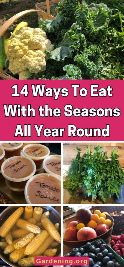 14 Ways To Eat With the Seasons All Year Round pinterest image