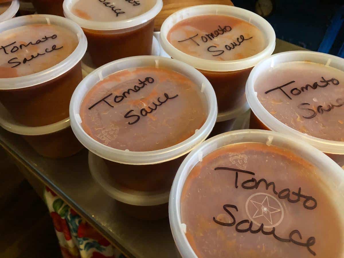 Tomato Sauce for the freezer