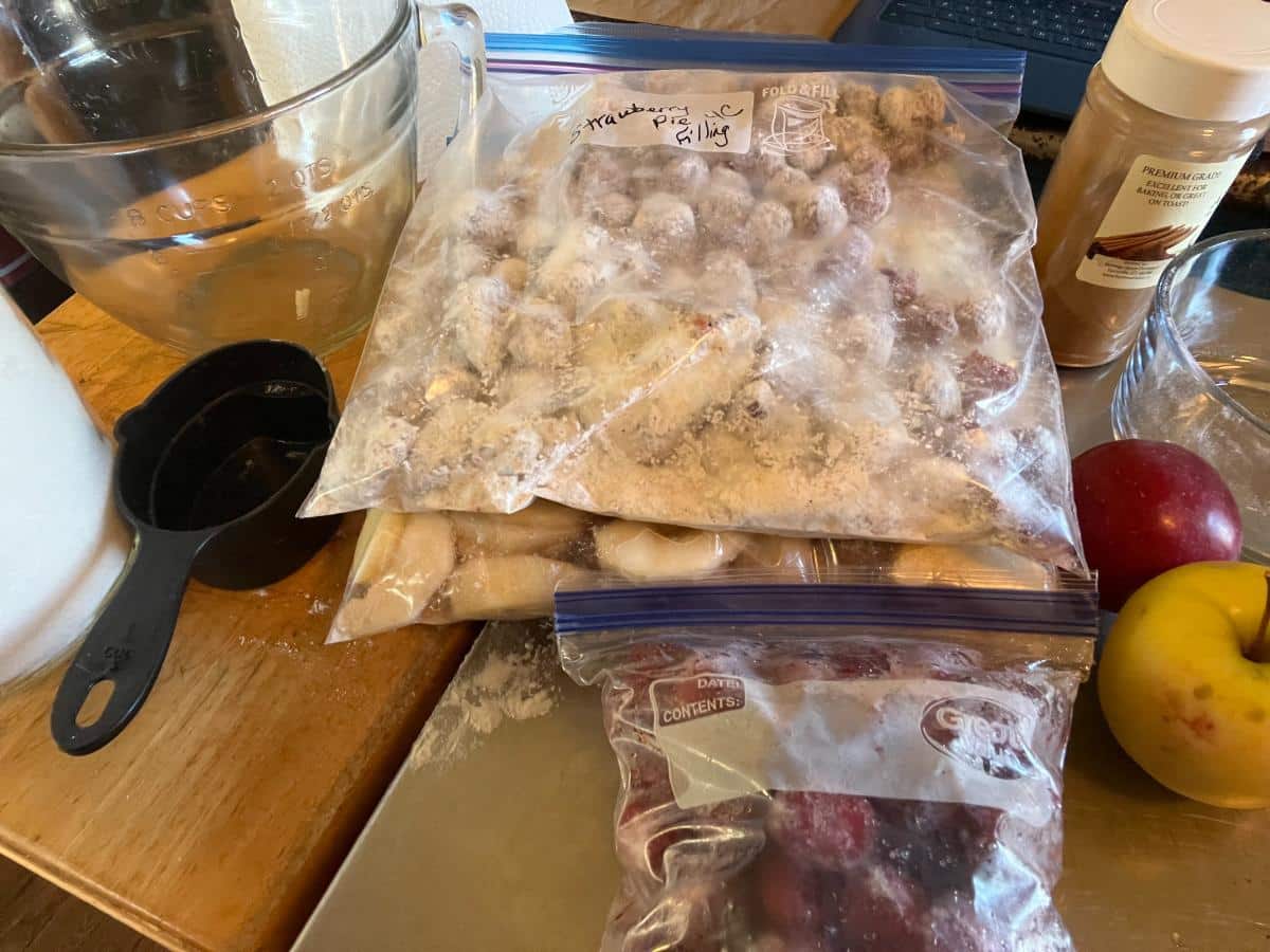 DIY Freezer Pie fillings