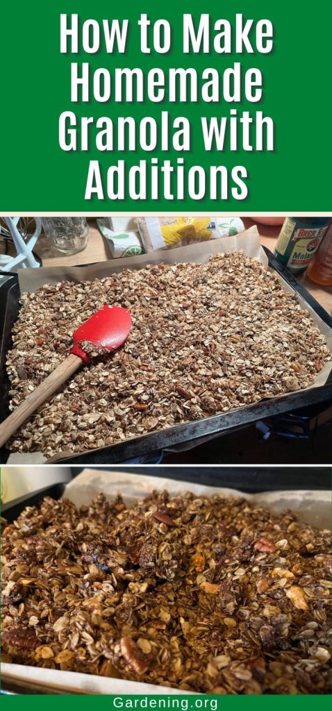 How to Make Homemade Granola with Additions pinterest image