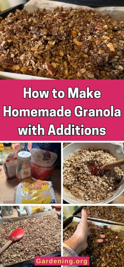 How to Make Homemade Granola with Additions pinterest image