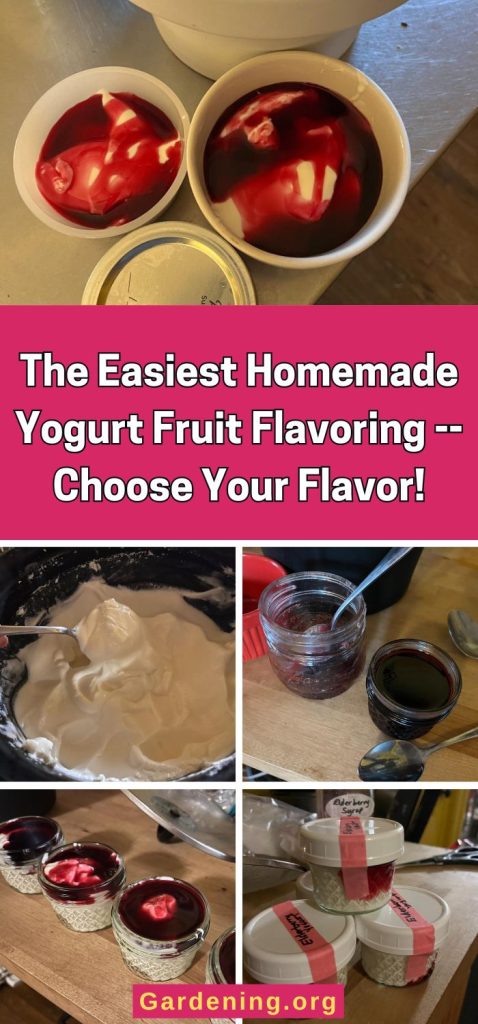 The Easiest Homemade Yogurt Fruit Flavoring -- Choose Your Flavor! pinterest image